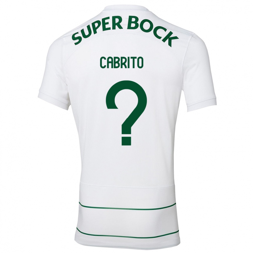 Enfant Football Maillot Rodrigo Cabrito #0 Blanc Tenues Extérieur 2023/24 Canada