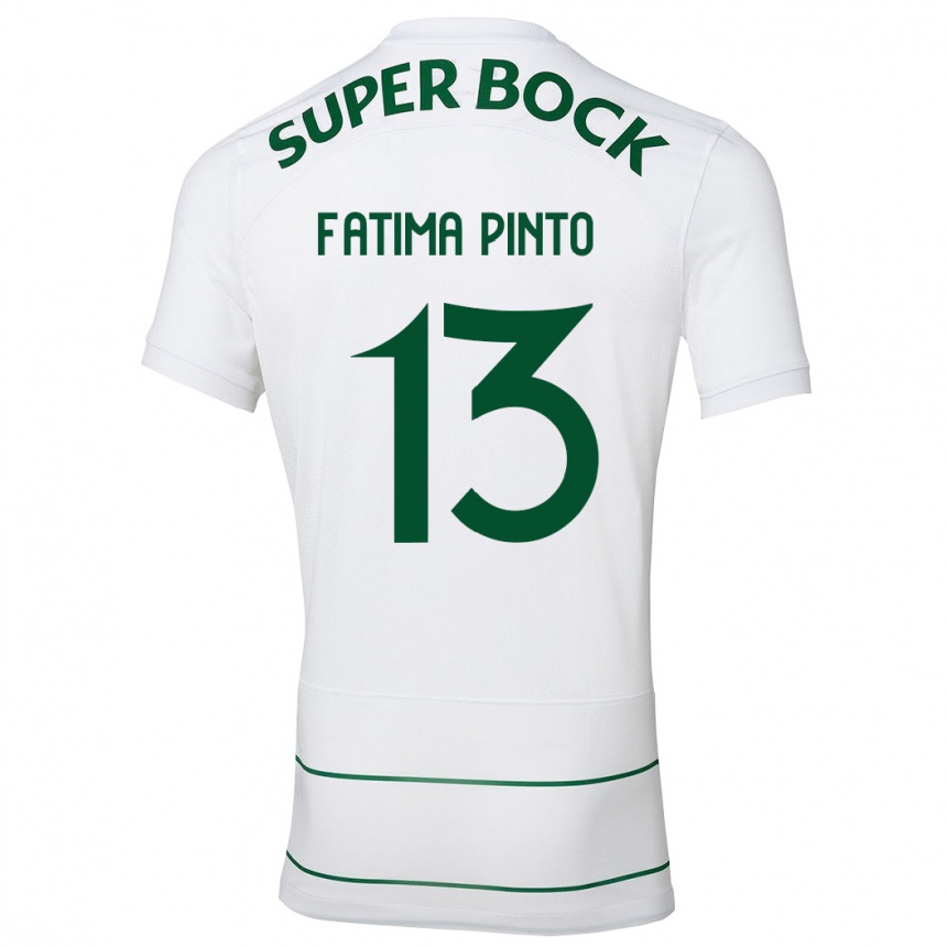 Enfant Football Maillot Fátima Alexandra Figueira Pinto #13 Blanc Tenues Extérieur 2023/24 Canada