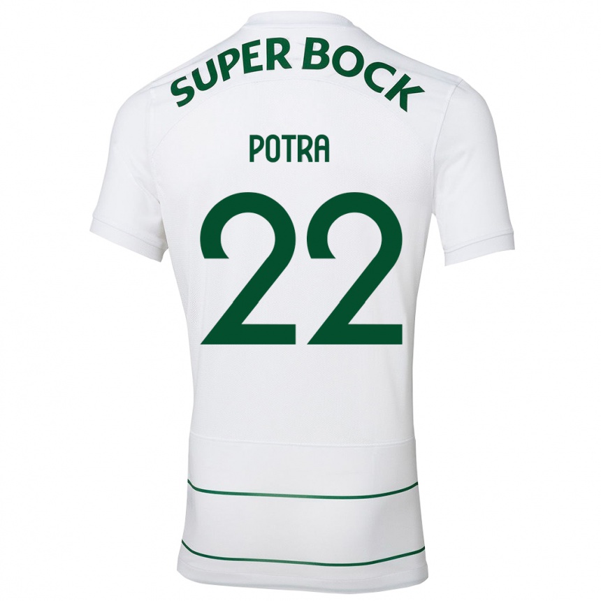 Kids Football Catarina Sofia Branco Potra #22 White Away Jersey 2023/24 T-Shirt Canada