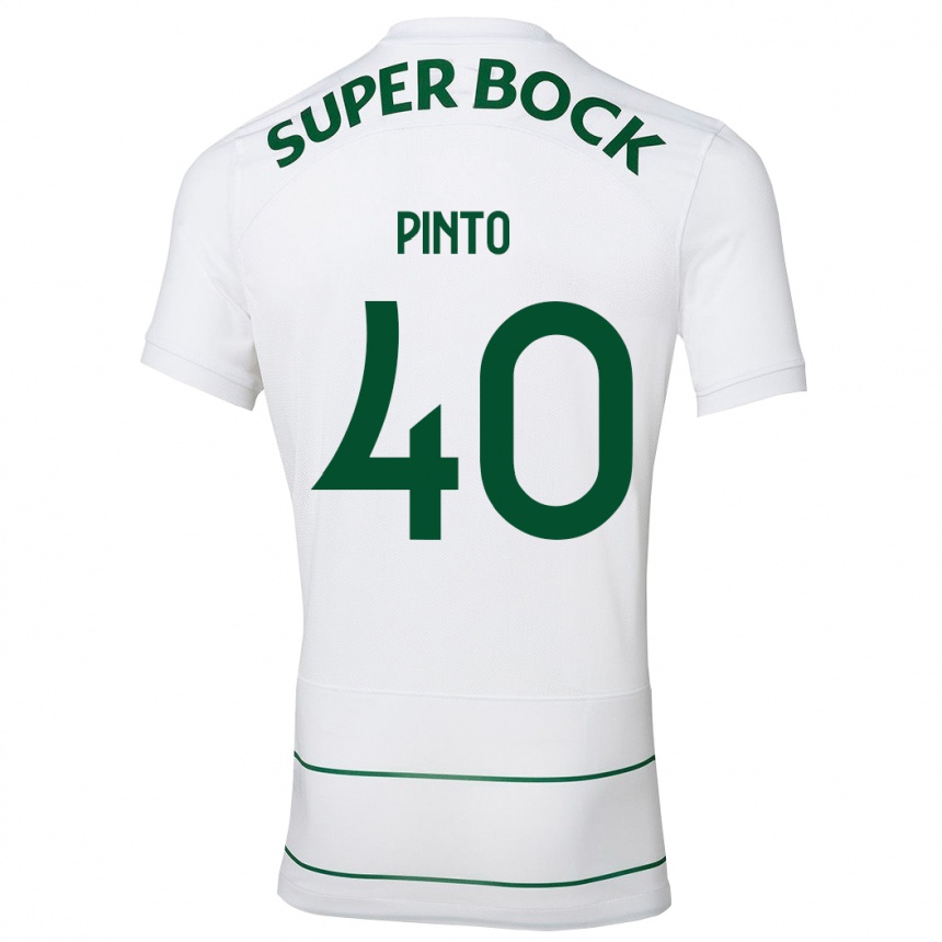 Kids Football Rita Pinto De Almeida #40 White Away Jersey 2023/24 T-Shirt Canada