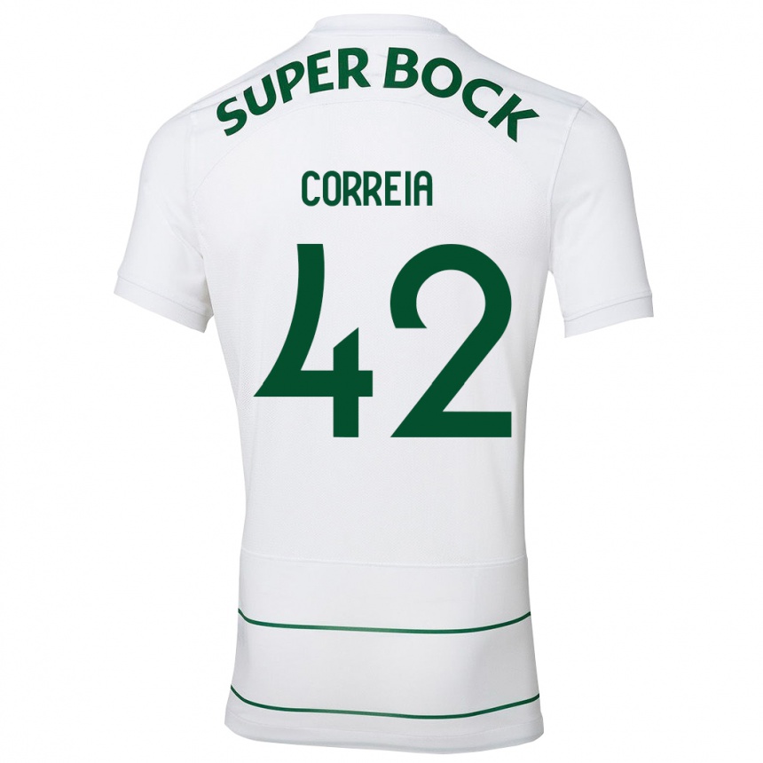 Kids Football Leonete Maísa Nozerand Correia #42 White Away Jersey 2023/24 T-Shirt Canada