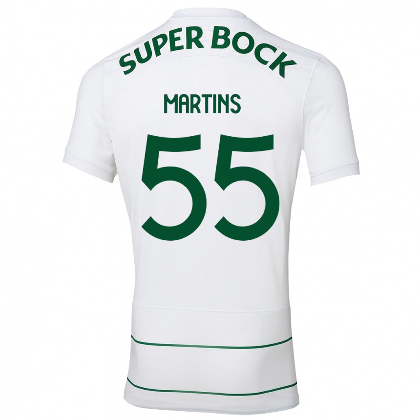 Kids Football Carolina Martins #55 White Away Jersey 2023/24 T-Shirt Canada