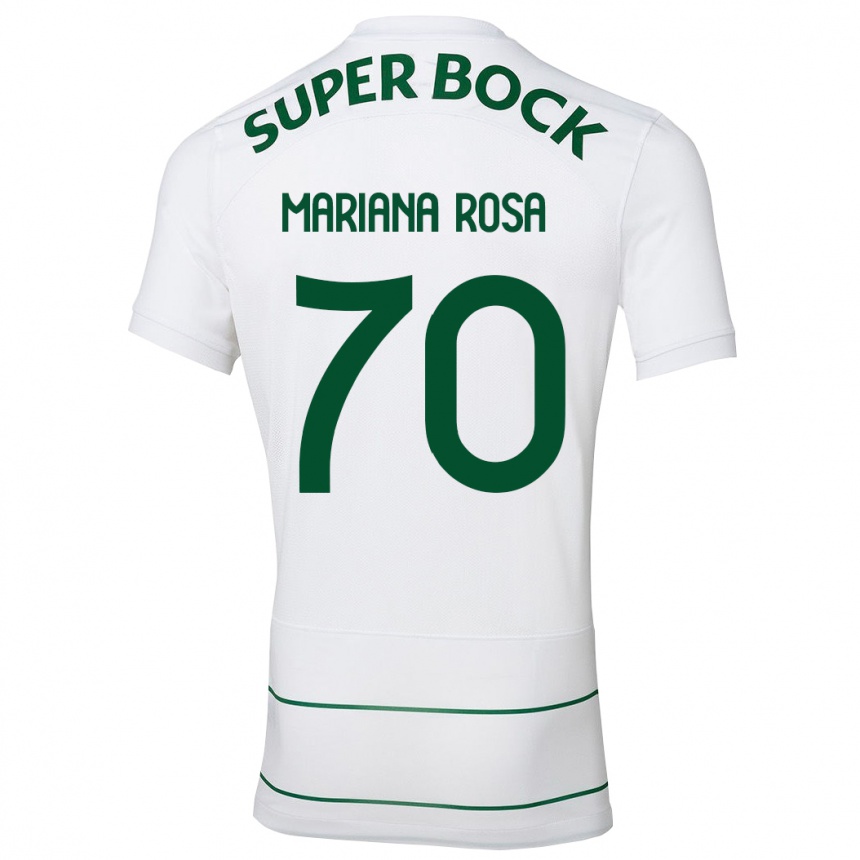 Kids Football Mariana Silva Pinto Vilaça Da Rosa #70 White Away Jersey 2023/24 T-Shirt Canada