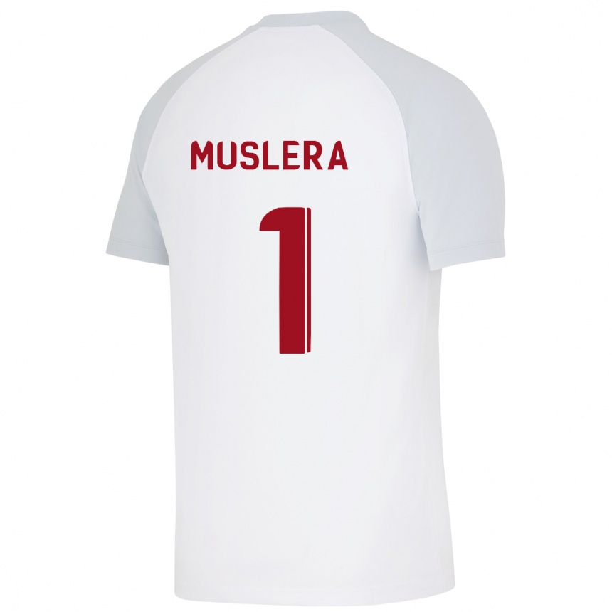 Enfant Football Maillot Fernando Muslera #1 Blanc Tenues Extérieur 2023/24 Canada