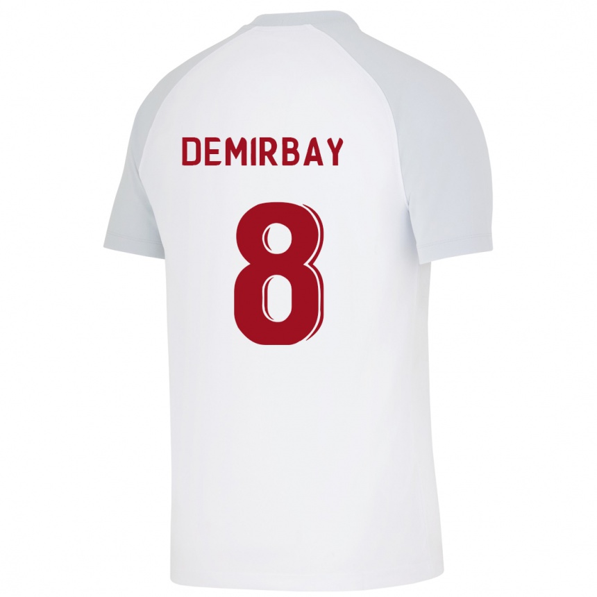 Kids Football Kerem Demirbay #8 White Away Jersey 2023/24 T-Shirt Canada