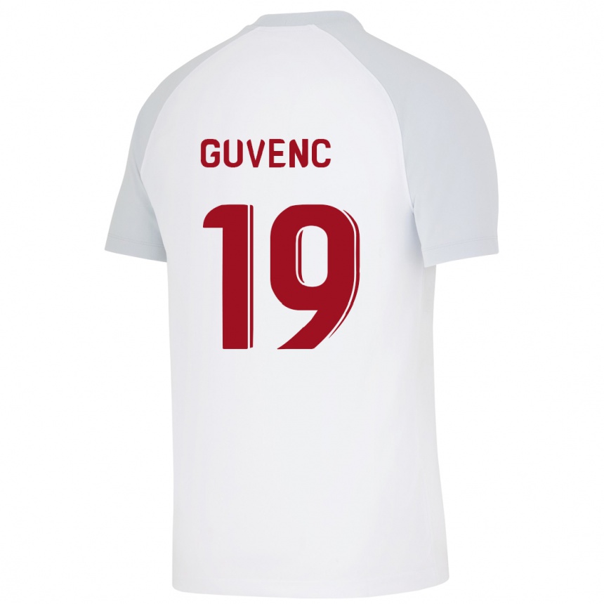 Kids Football Günay Güvenç #19 White Away Jersey 2023/24 T-Shirt Canada