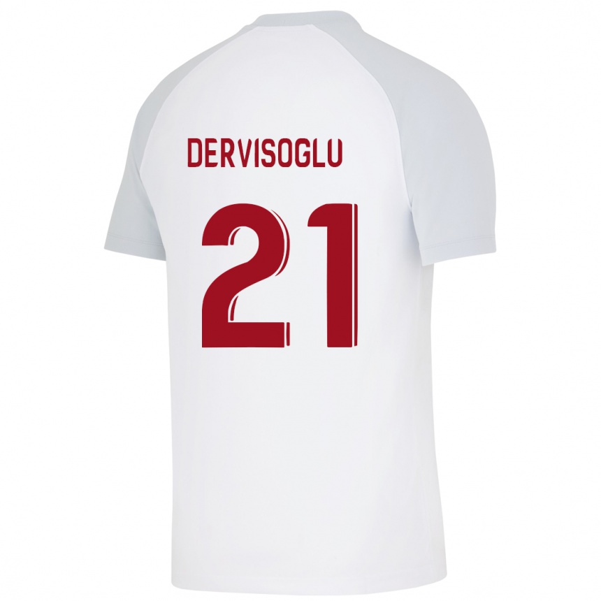 Kids Football Halil Dervişoğlu #21 White Away Jersey 2023/24 T-Shirt Canada