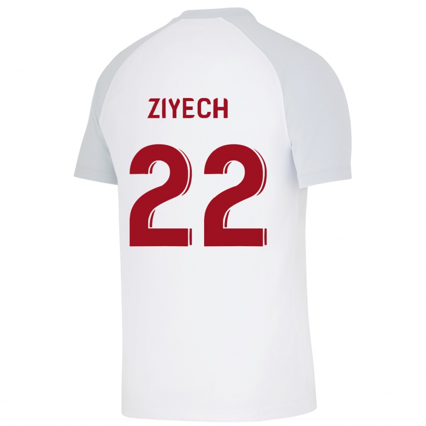 Kids Football Hakim Ziyech #22 White Away Jersey 2023/24 T-Shirt Canada