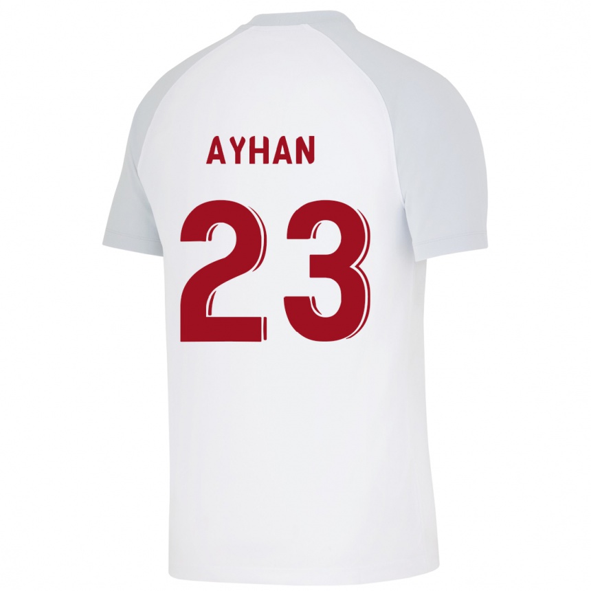 Kids Football Kaan Ayhan #23 White Away Jersey 2023/24 T-Shirt Canada