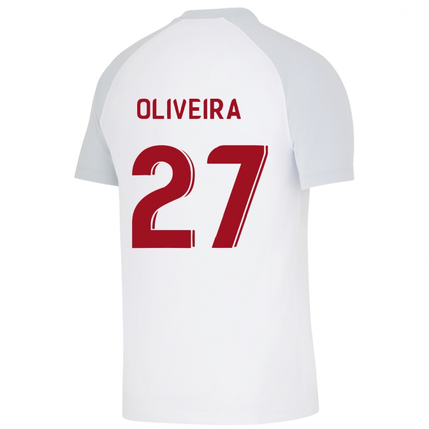 Kids Football Sérgio Oliveira #27 White Away Jersey 2023/24 T-Shirt Canada