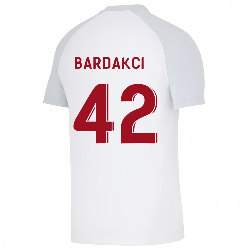 Kids Football Abdülkerim Bardakcı #42 White Away Jersey 2023/24 T-Shirt Canada