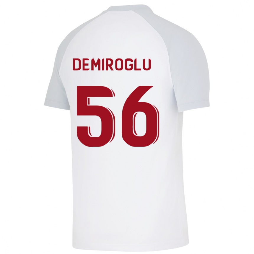 Kids Football Baran Demiroğlu #56 White Away Jersey 2023/24 T-Shirt Canada