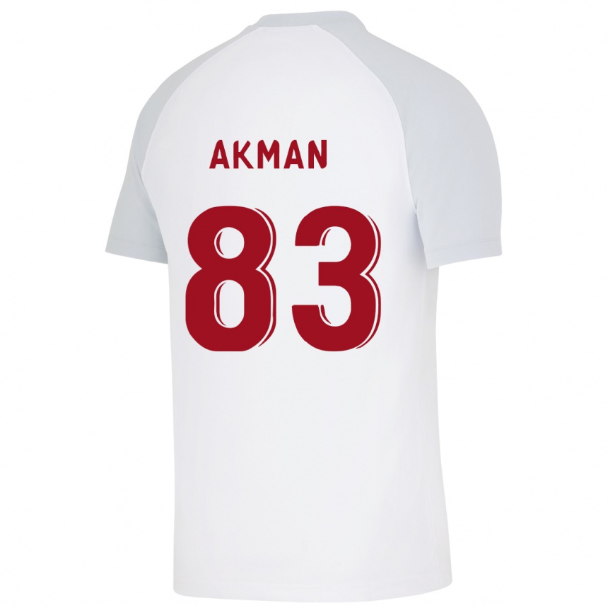 Enfant Football Maillot Efe Akman #83 Blanc Tenues Extérieur 2023/24 Canada