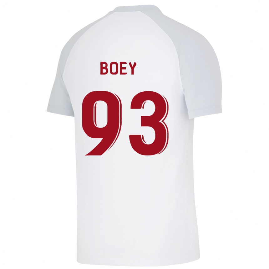 Kids Football Sacha Boey #93 White Away Jersey 2023/24 T-Shirt Canada