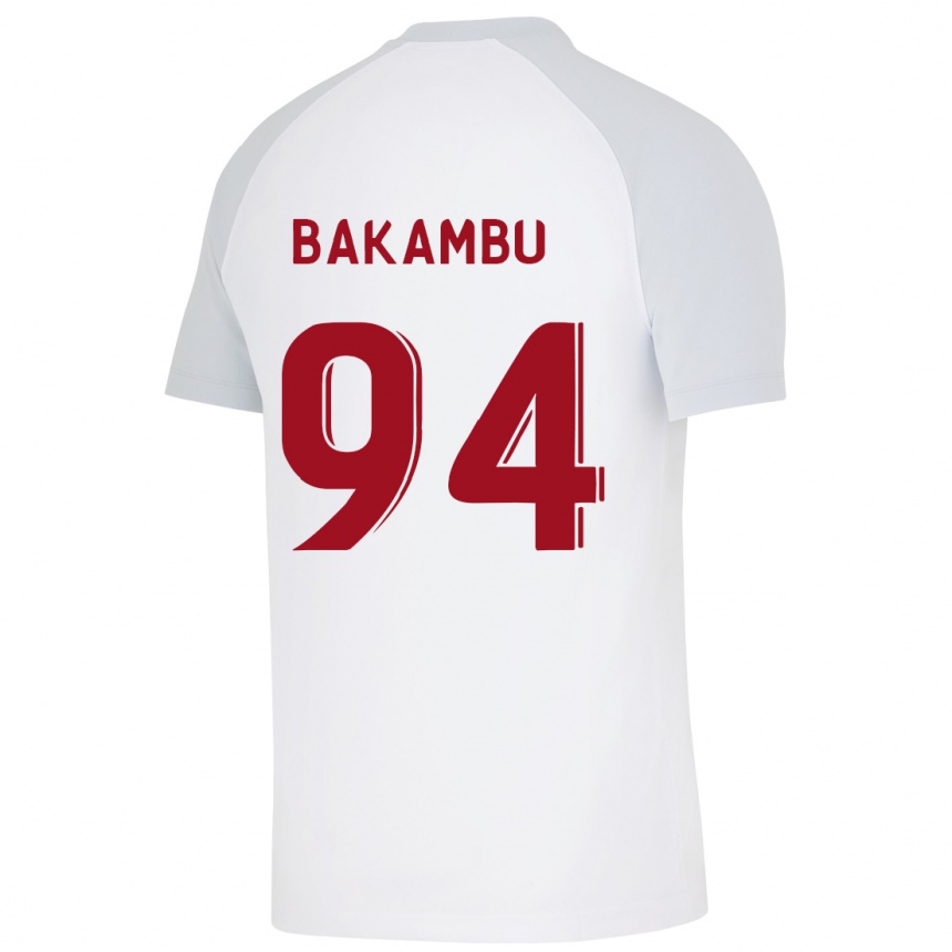 Kids Football Cedric Bakambu #94 White Away Jersey 2023/24 T-Shirt Canada