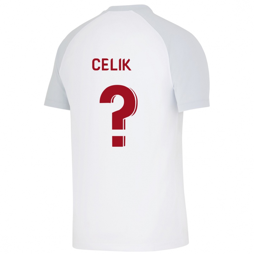 Kids Football Berke Celik #0 White Away Jersey 2023/24 T-Shirt Canada