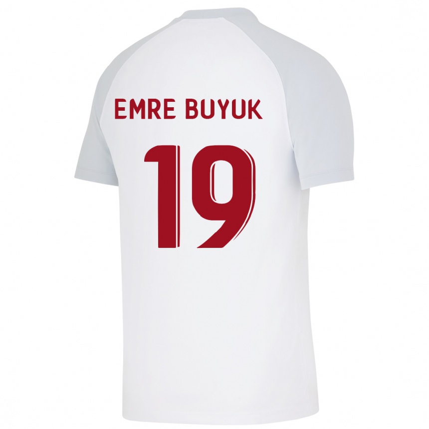 Kids Football Enes Emre Büyük #19 White Away Jersey 2023/24 T-Shirt Canada