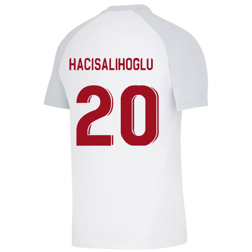 Kids Football Arda Hacisalihoglu #20 White Away Jersey 2023/24 T-Shirt Canada