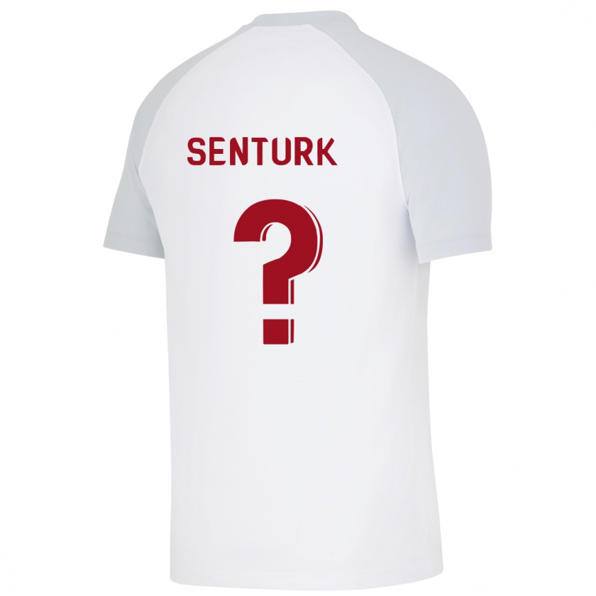 Kids Football Haktan Sentürk #0 White Away Jersey 2023/24 T-Shirt Canada