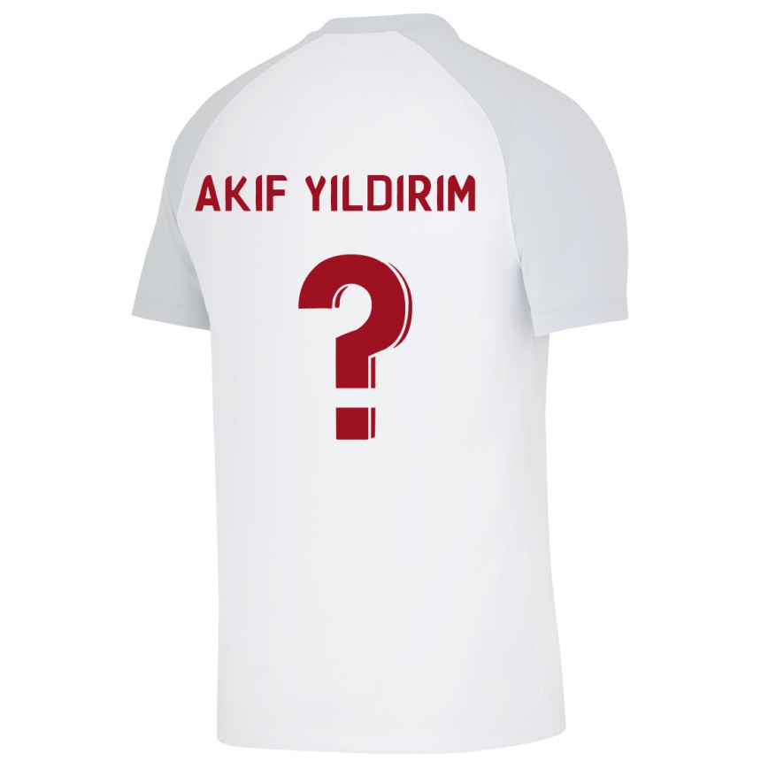 Kids Football Mehmet Akif Yıldırım #0 White Away Jersey 2023/24 T-Shirt Canada