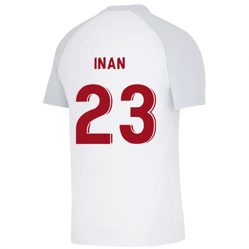 Kids Football Müge İnan #23 White Away Jersey 2023/24 T-Shirt Canada