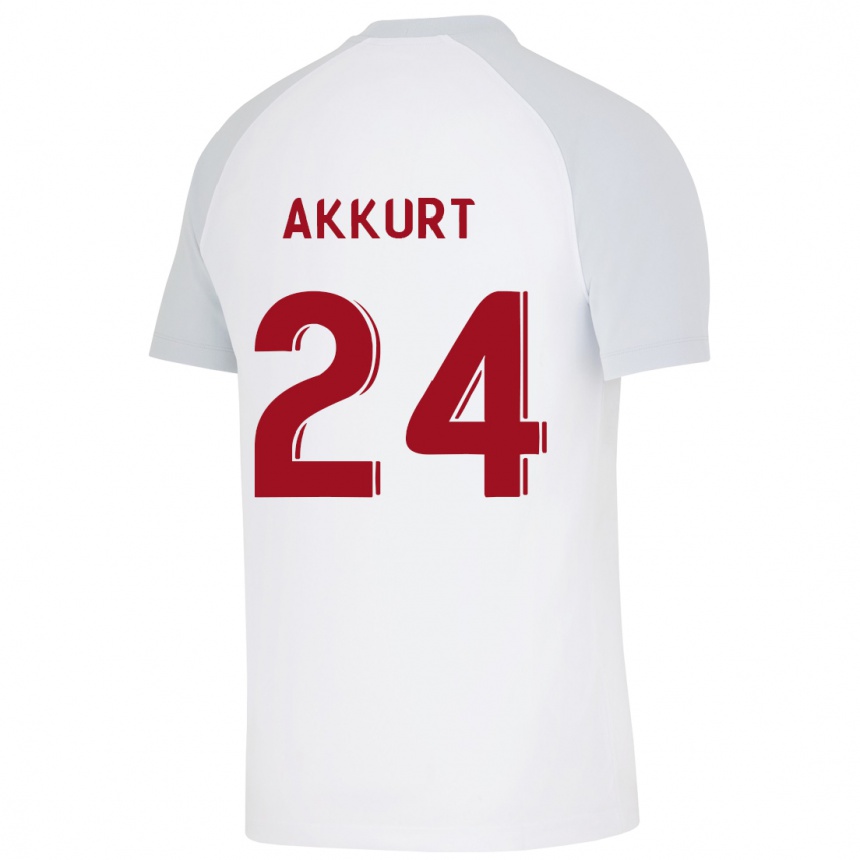 Kids Football Arzu Akkurt #24 White Away Jersey 2023/24 T-Shirt Canada