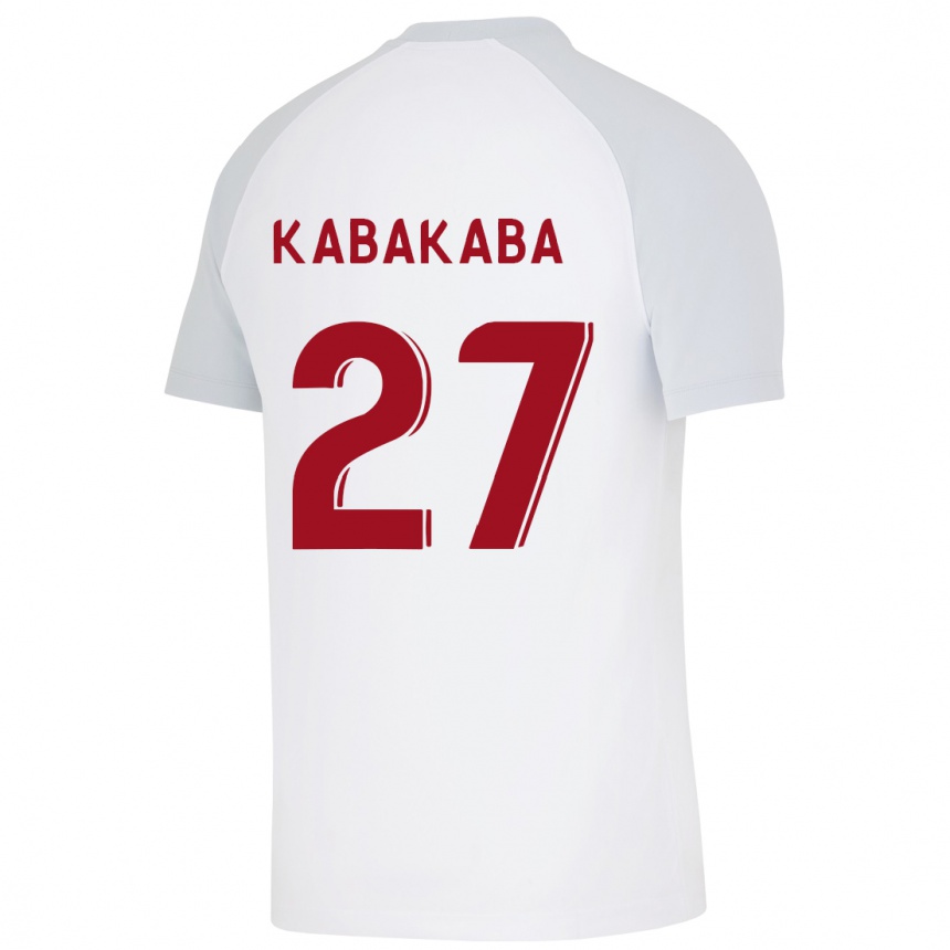 Kids Football Naomie Kabakaba #27 White Away Jersey 2023/24 T-Shirt Canada