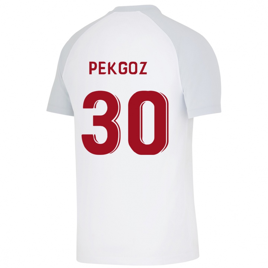 Kids Football Berra Pekgöz #30 White Away Jersey 2023/24 T-Shirt Canada