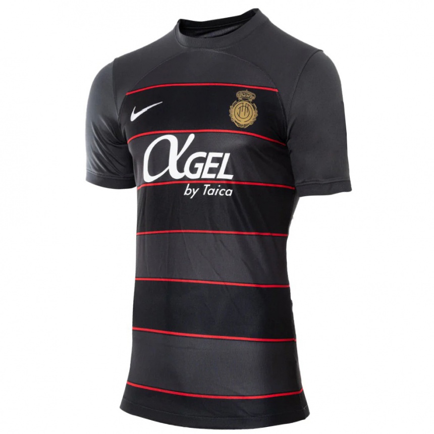 Enfant Football Maillot Votre Nom #0 Noir Tenues Extérieur 2023/24 Canada