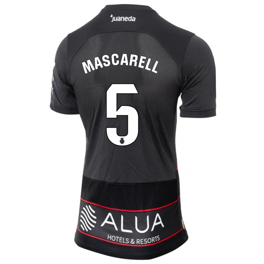 Enfant Football Maillot Omar Mascarell #5 Noir Tenues Extérieur 2023/24 Canada