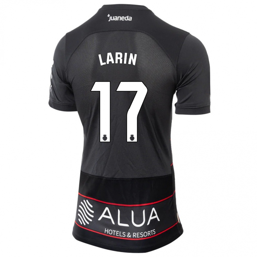 Enfant Football Maillot Cyle Larin #17 Noir Tenues Extérieur 2023/24 Canada