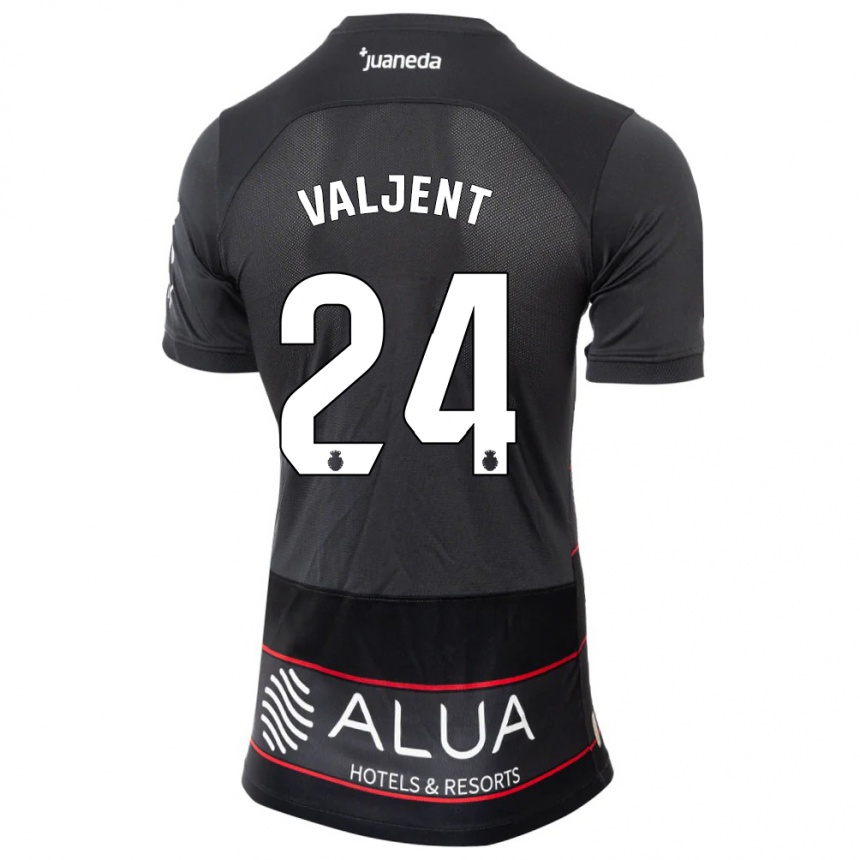 Kids Football Martin Valjent #24 Black Away Jersey 2023/24 T-Shirt Canada