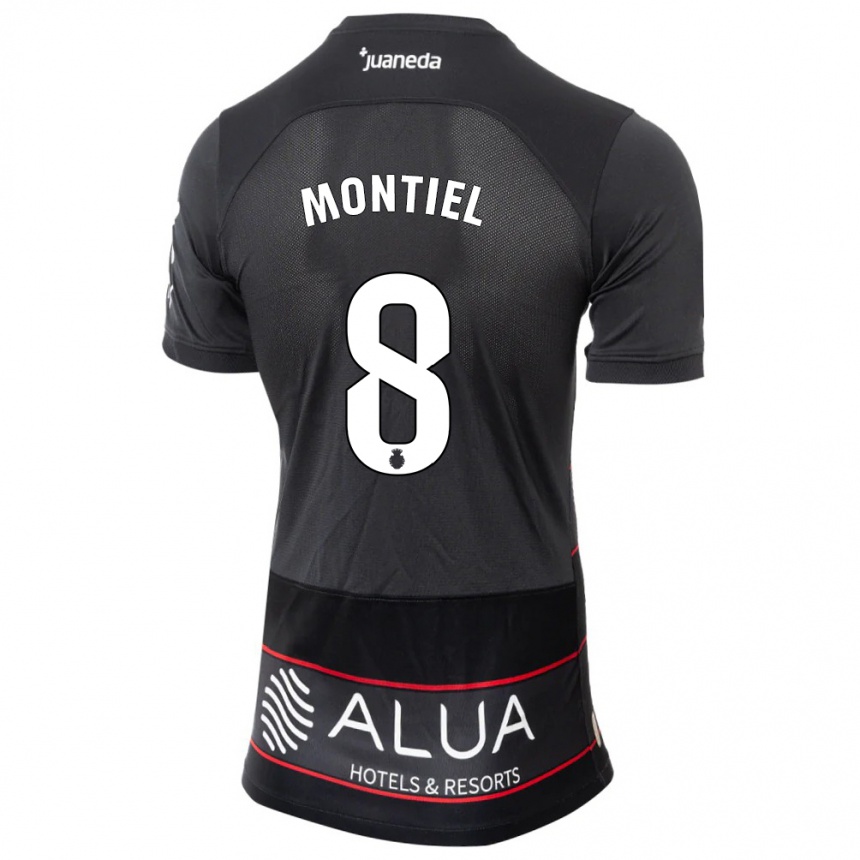 Kids Football Luis Montiel #8 Black Away Jersey 2023/24 T-Shirt Canada