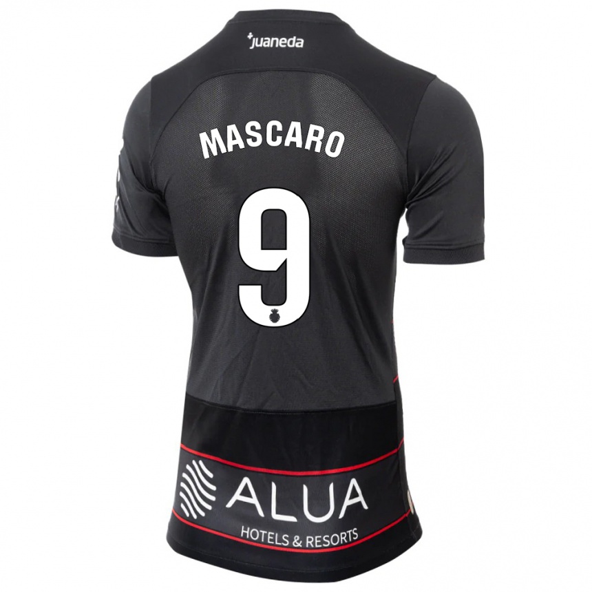 Enfant Football Maillot Pau Mascaró #9 Noir Tenues Extérieur 2023/24 Canada