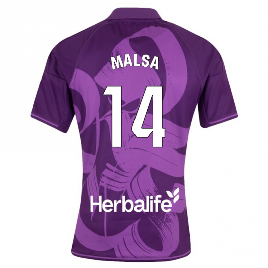 Enfant Football Maillot Mickaël Malsa #14 Violet Tenues Extérieur 2023/24 Canada