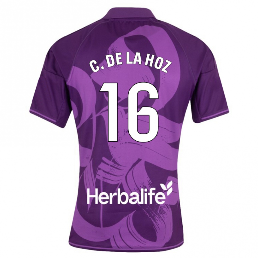 Kids Football César De La Hoz #16 Violet Away Jersey 2023/24 T-Shirt Canada