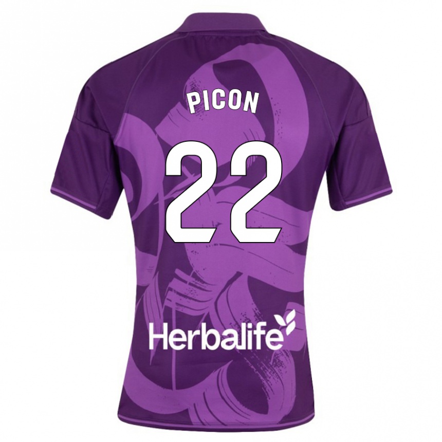 Enfant Football Maillot Pablo Picón #22 Violet Tenues Extérieur 2023/24 Canada