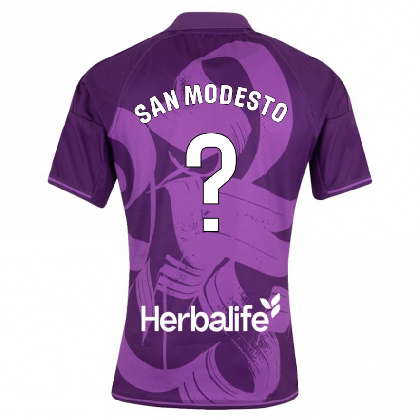 Kids Football Hugo San Modesto #0 Violet Away Jersey 2023/24 T-Shirt Canada