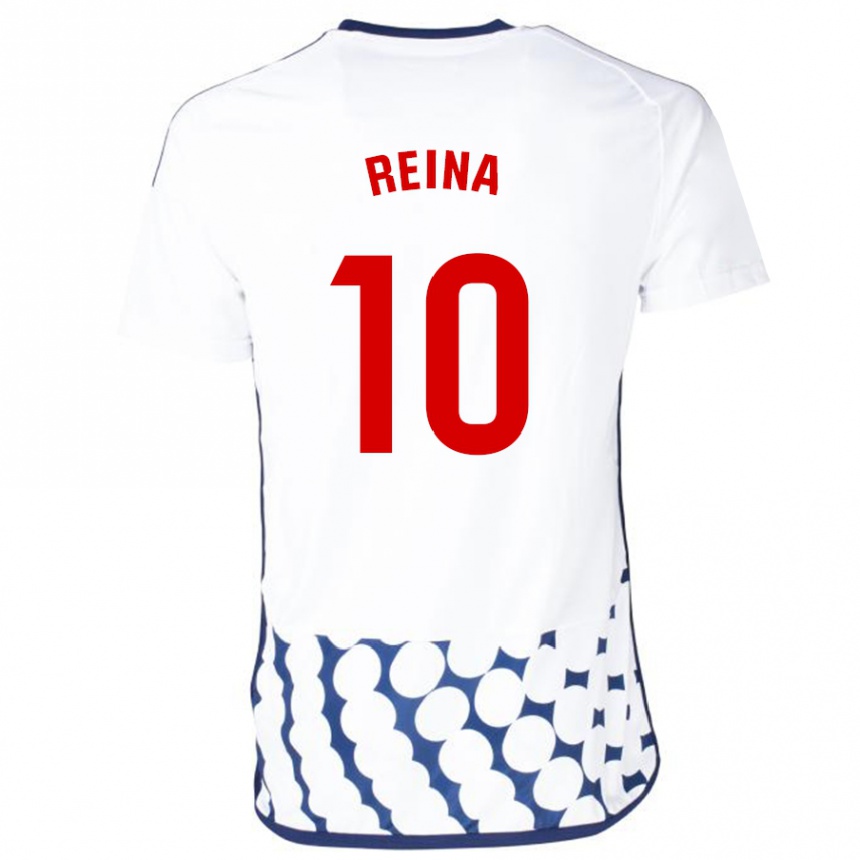 Kids Football Alberto Reina #10 White Away Jersey 2023/24 T-Shirt Canada