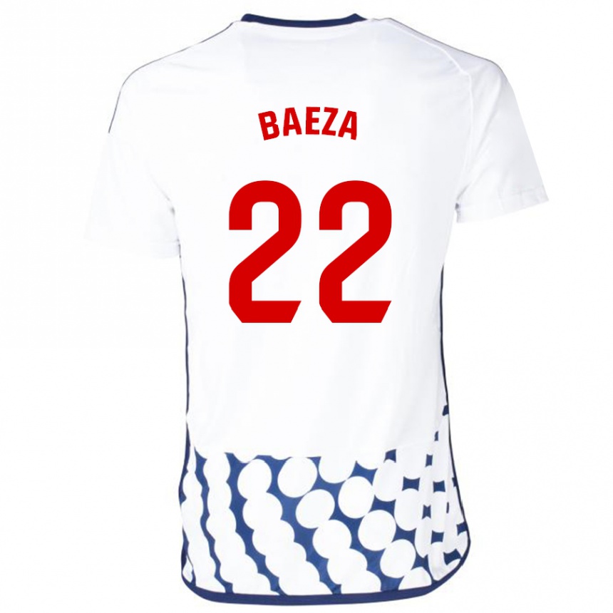 Kids Football Miguel Baeza #22 White Away Jersey 2023/24 T-Shirt Canada