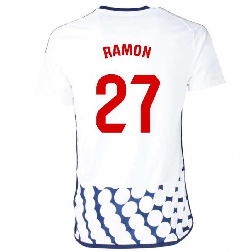 Kids Football Pablo Ramón #27 White Away Jersey 2023/24 T-Shirt Canada