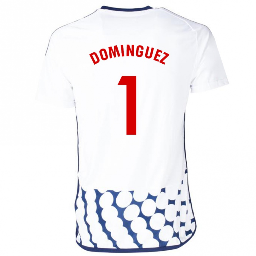 Kids Football Iago Domínguez #1 White Away Jersey 2023/24 T-Shirt Canada