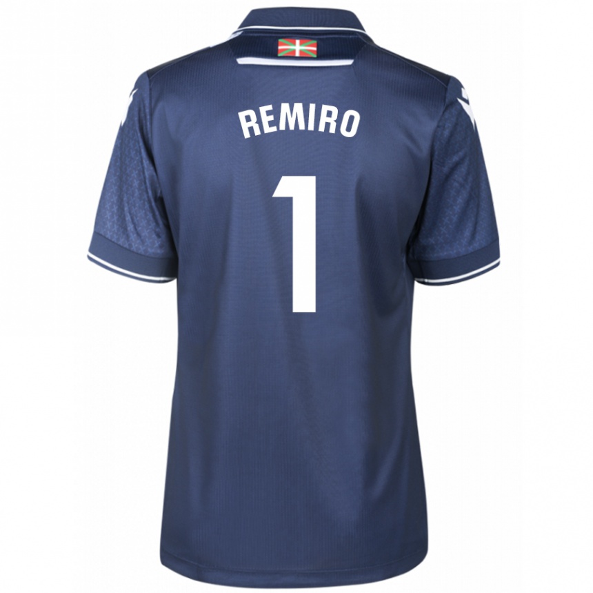 Enfant Football Maillot Álex Remiro #1 Marin Tenues Extérieur 2023/24 Canada