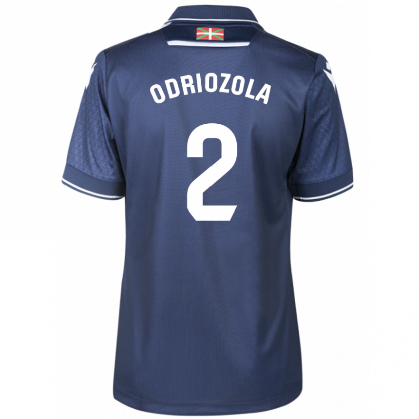 Enfant Football Maillot Alvaro Odriozola #2 Marin Tenues Extérieur 2023/24 Canada