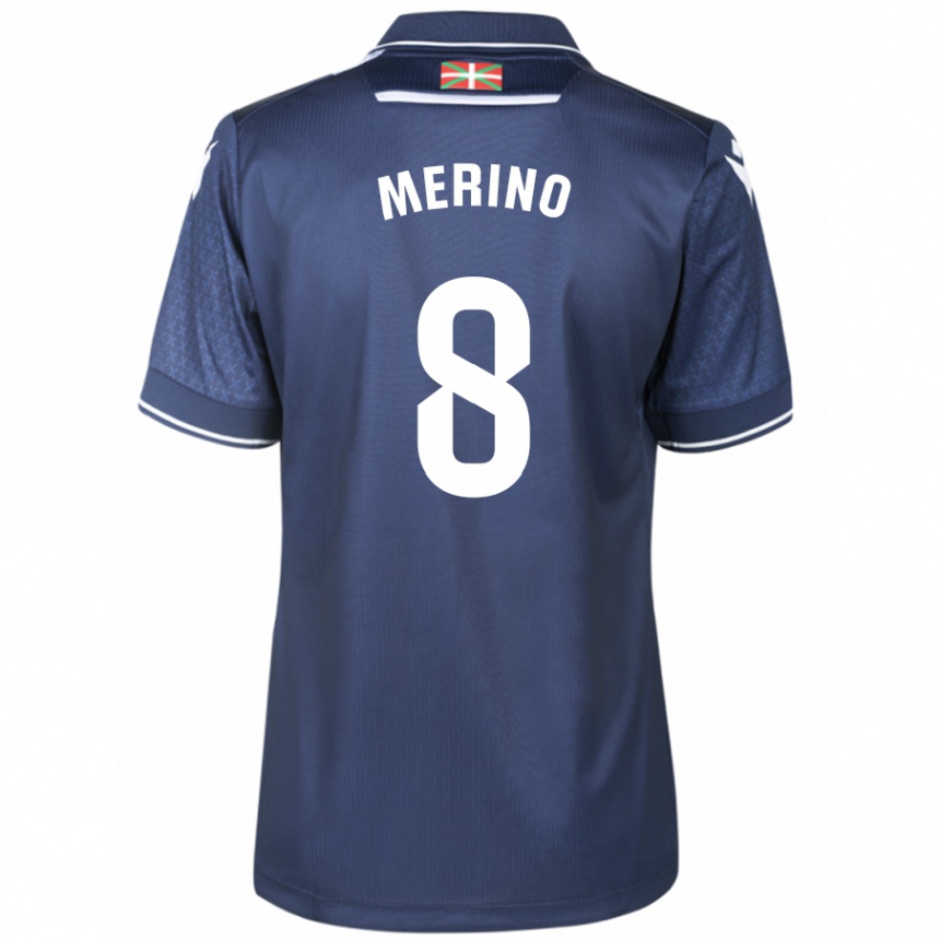 Enfant Football Maillot Mikel Merino #8 Marin Tenues Extérieur 2023/24 Canada