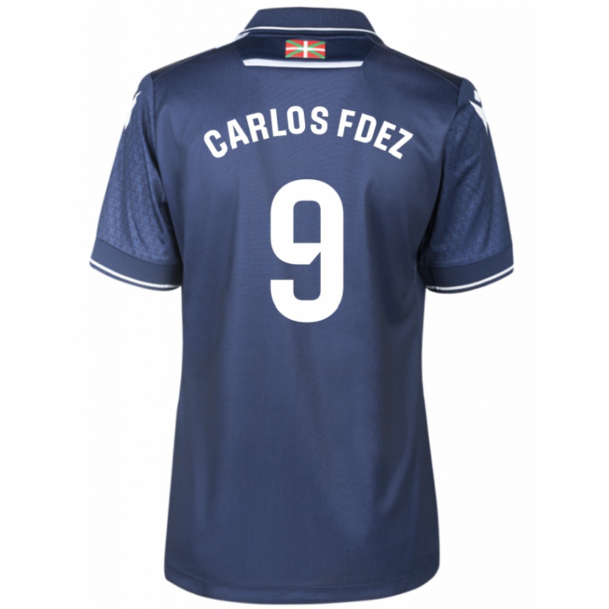 Enfant Football Maillot Carlos Fernández #9 Marin Tenues Extérieur 2023/24 Canada