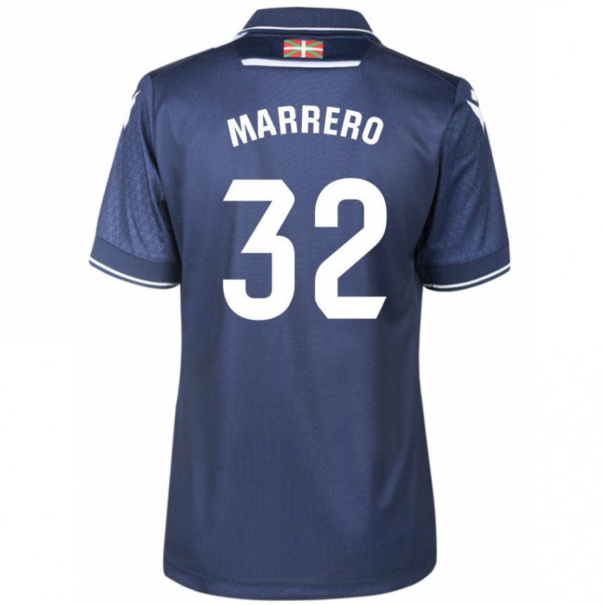 Kids Football Unai Marrero #32 Navy Away Jersey 2023/24 T-Shirt Canada