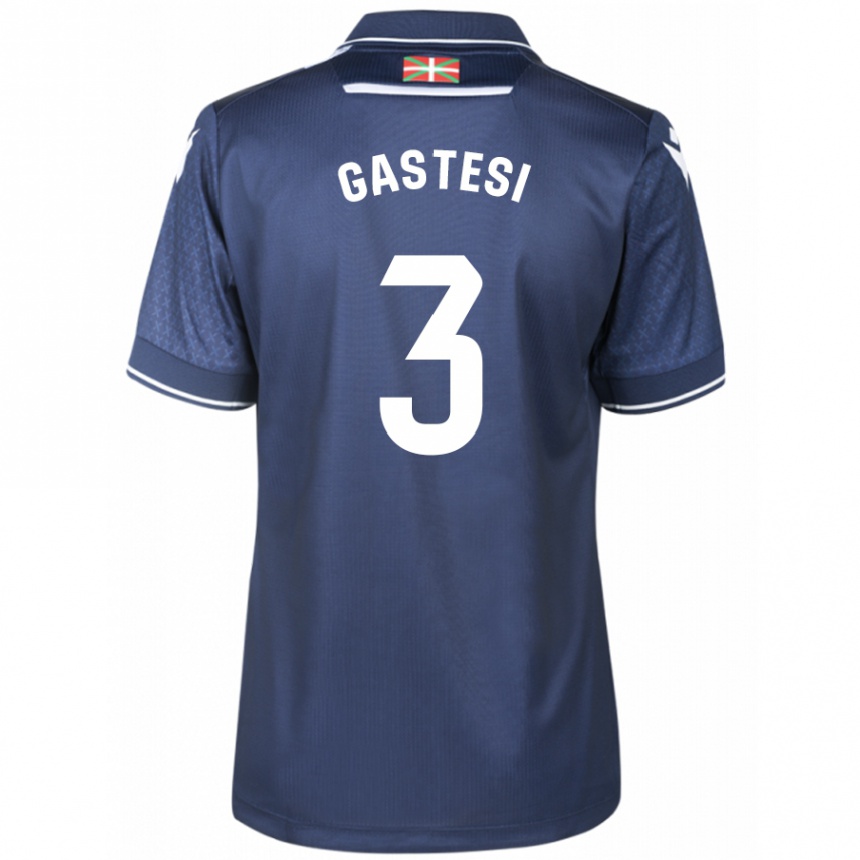 Enfant Football Maillot Gorka Gastesi #3 Marin Tenues Extérieur 2023/24 Canada