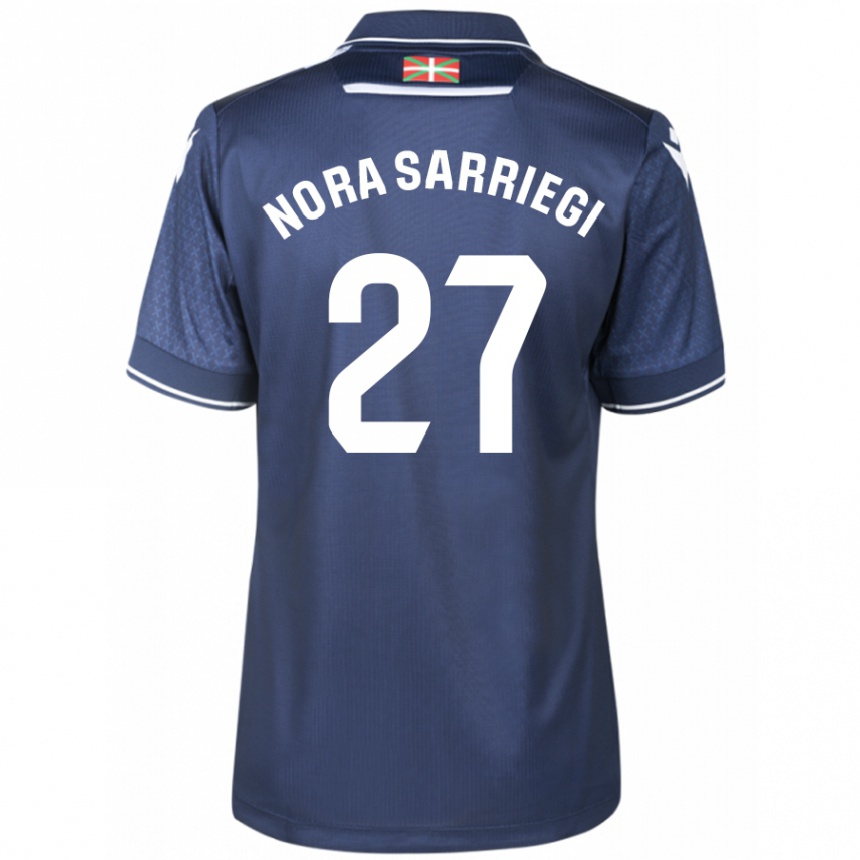 Enfant Football Maillot Nora Sarriegi Galdos #27 Marin Tenues Extérieur 2023/24 Canada