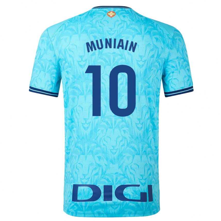 Kids Football Iker Muniain #10 Sky Blue Away Jersey 2023/24 T-Shirt Canada